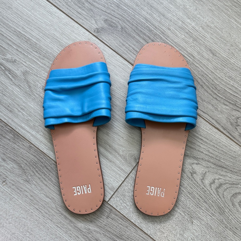 Paige Women's Emilia Sandals in Blue and Tan